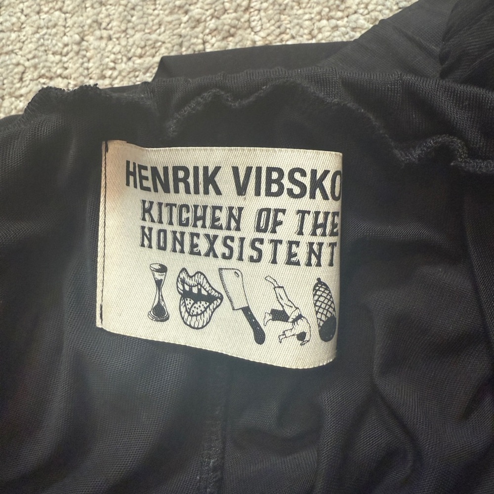 Henrik Vibskov Elegant Black Wide-Leg Pants size XS - Picture 9 of 12